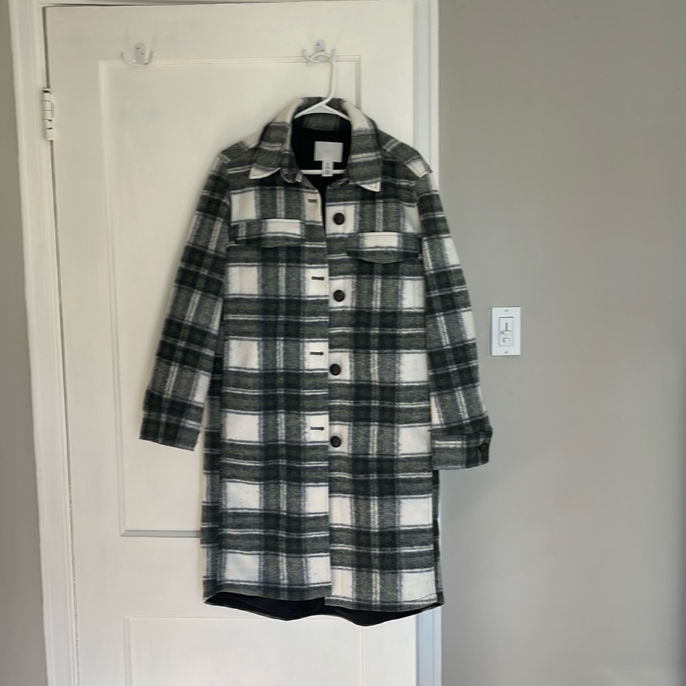 H&M Plaid Coat